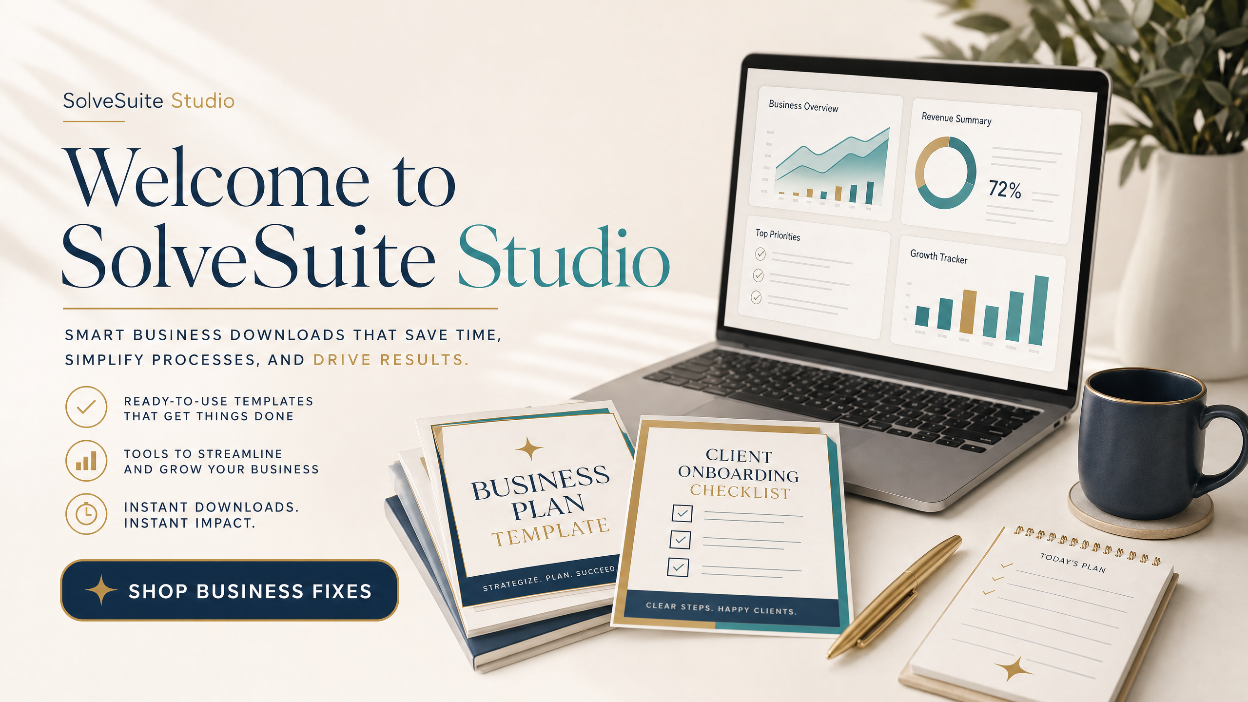Welcome to SolveSuite Studio: Premium Business Downloads for Real Results