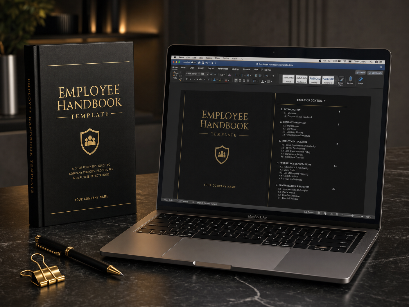 Employee Handbook Template — Professional HR Policies Made Easy
