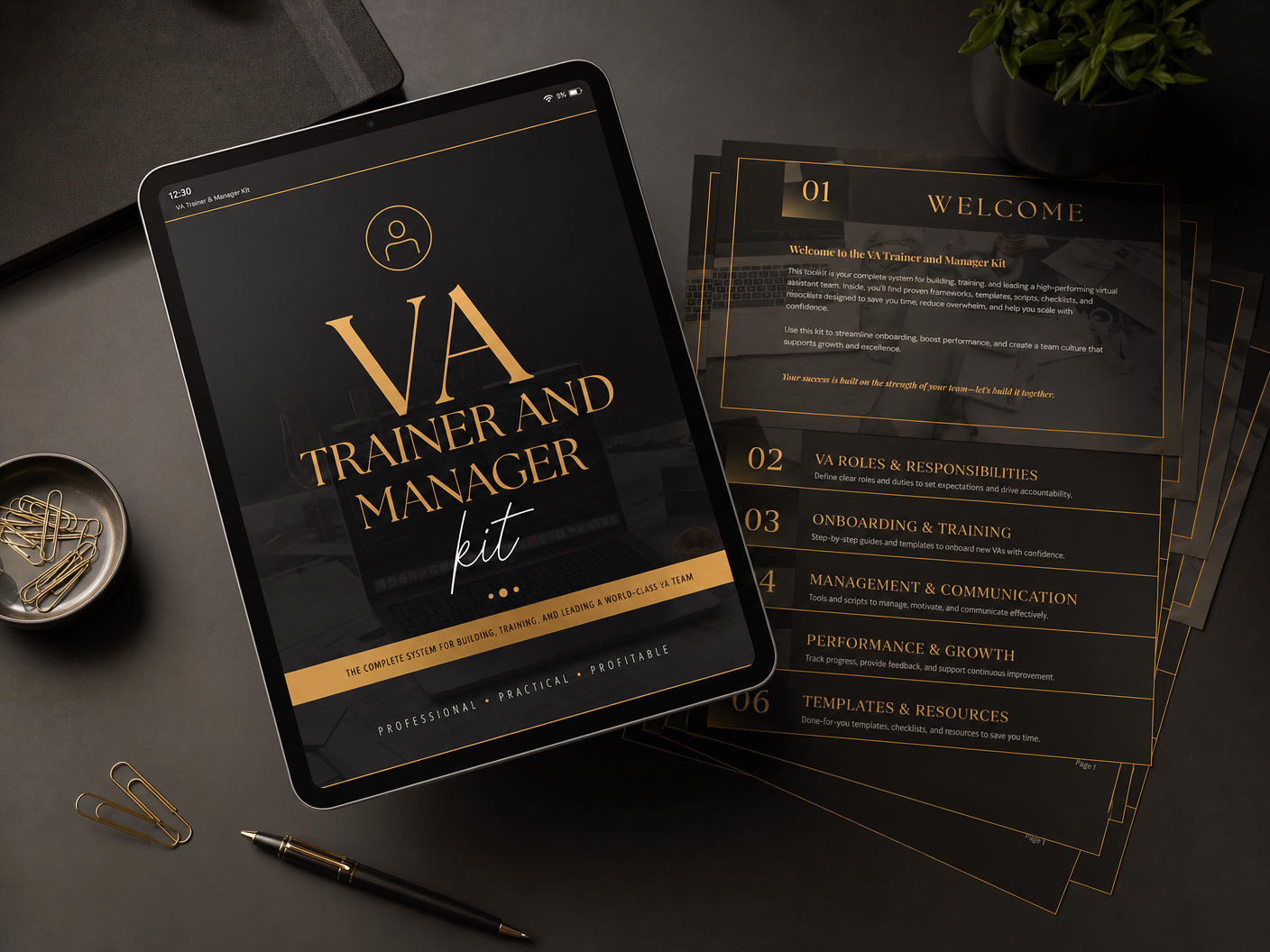 Virtual Assistant Trainer & Manager Kit — Complete VA Management System